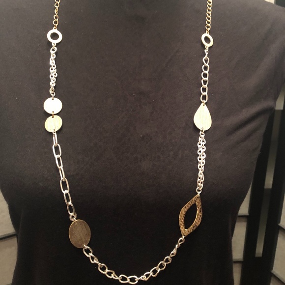 Gold & Silver Necklace - Picture 1 of 4